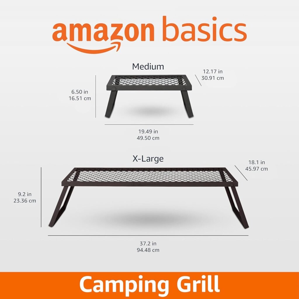 Amazon Basics Portable Outdoor Folding Campfire Grill