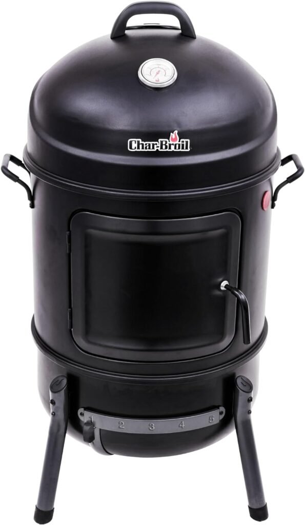 Char-Broil Bullet Charcoal Smoker 20 - 18202076, Black