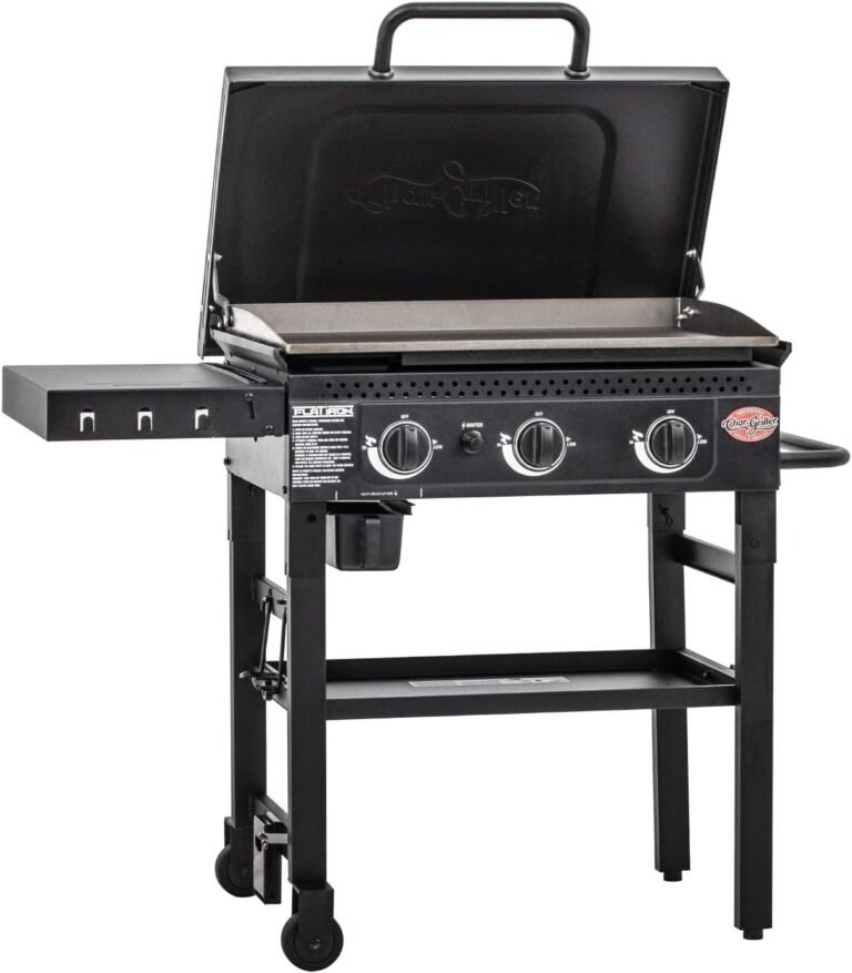 Char-Griller® Flat Iron 3-Burner Propane Gas Flat-Top Griddle Review