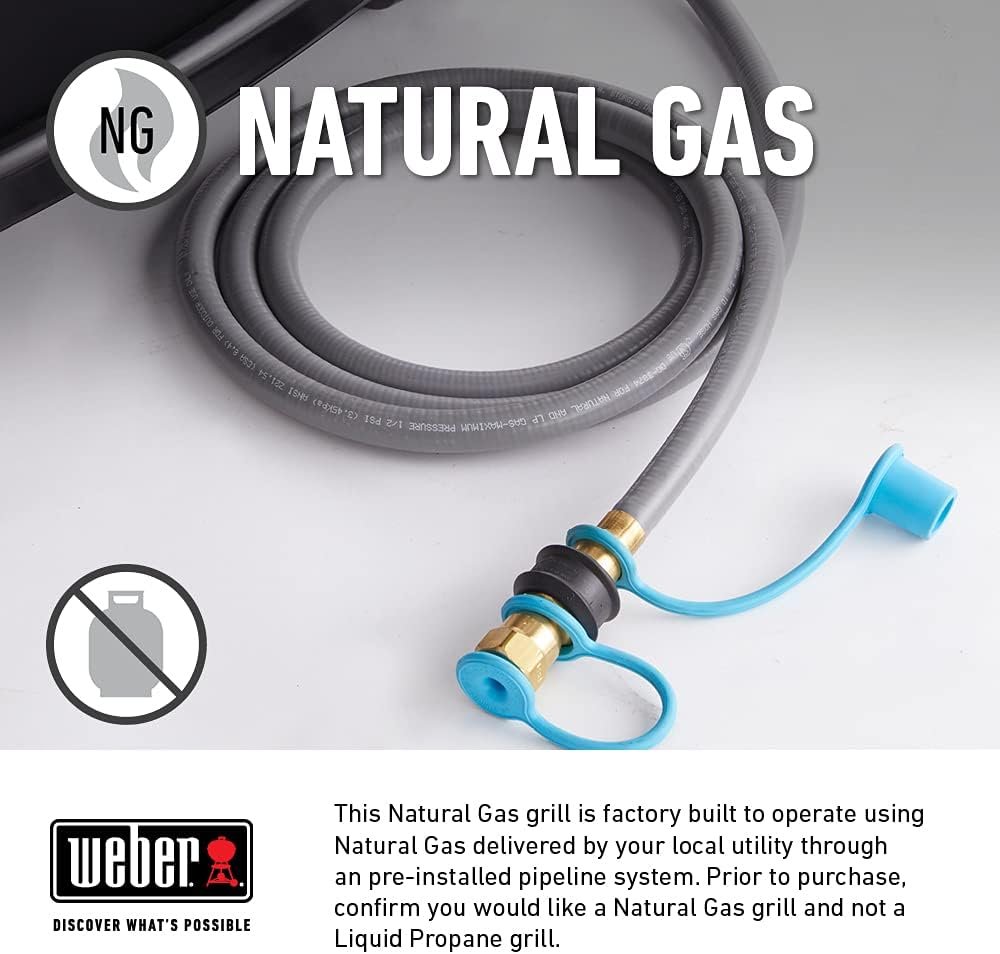 Weber Genesis E-335 Gas Grill, Natural Gas, Black