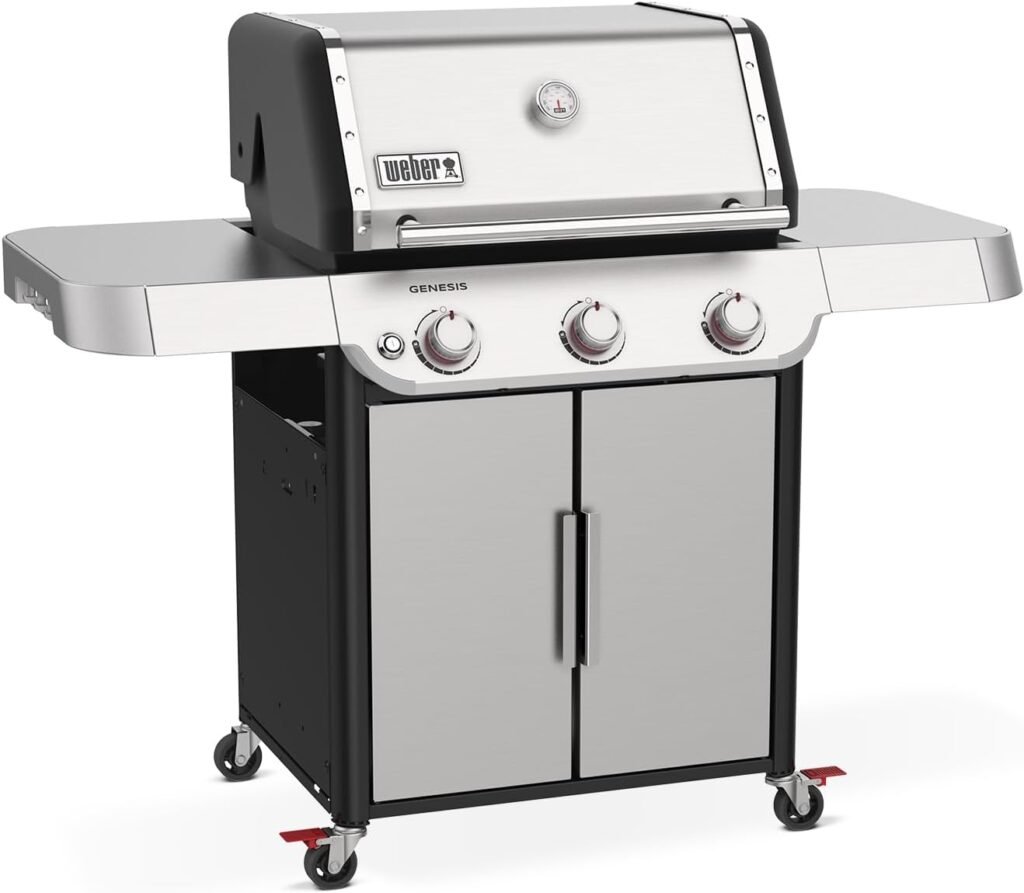 Weber Genesis S-315 Natural Gas Grill, Stainless Steel