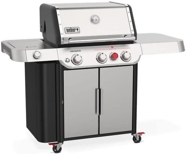 Weber Genesis S-335 Liquid Propane Gas Grill, Stainless Steel