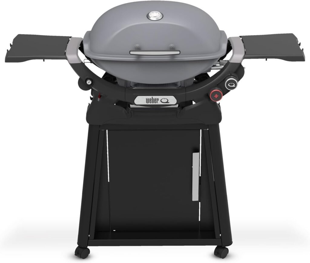 Weber Q 2800N+ Liquid Propane Grill with Stand, Midnight Black