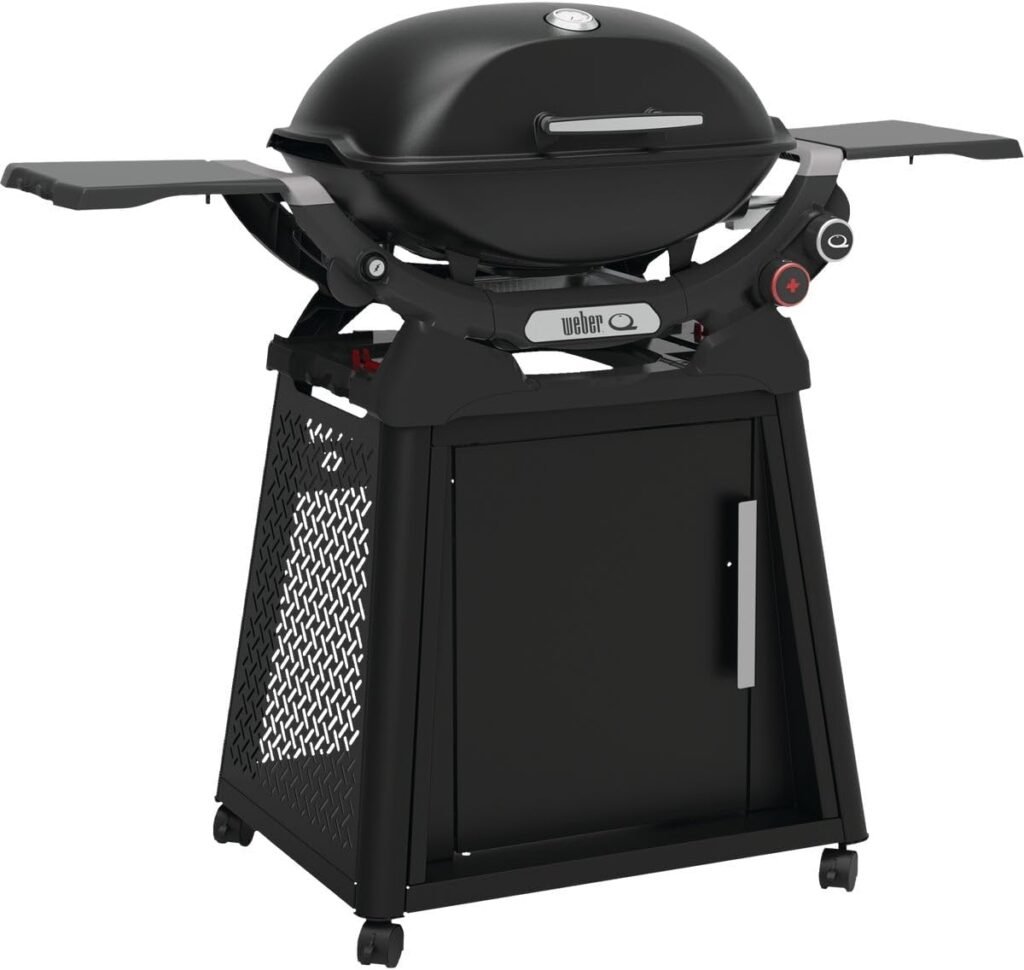 Weber Q 2800N+ Liquid Propane Grill with Stand, Midnight Black