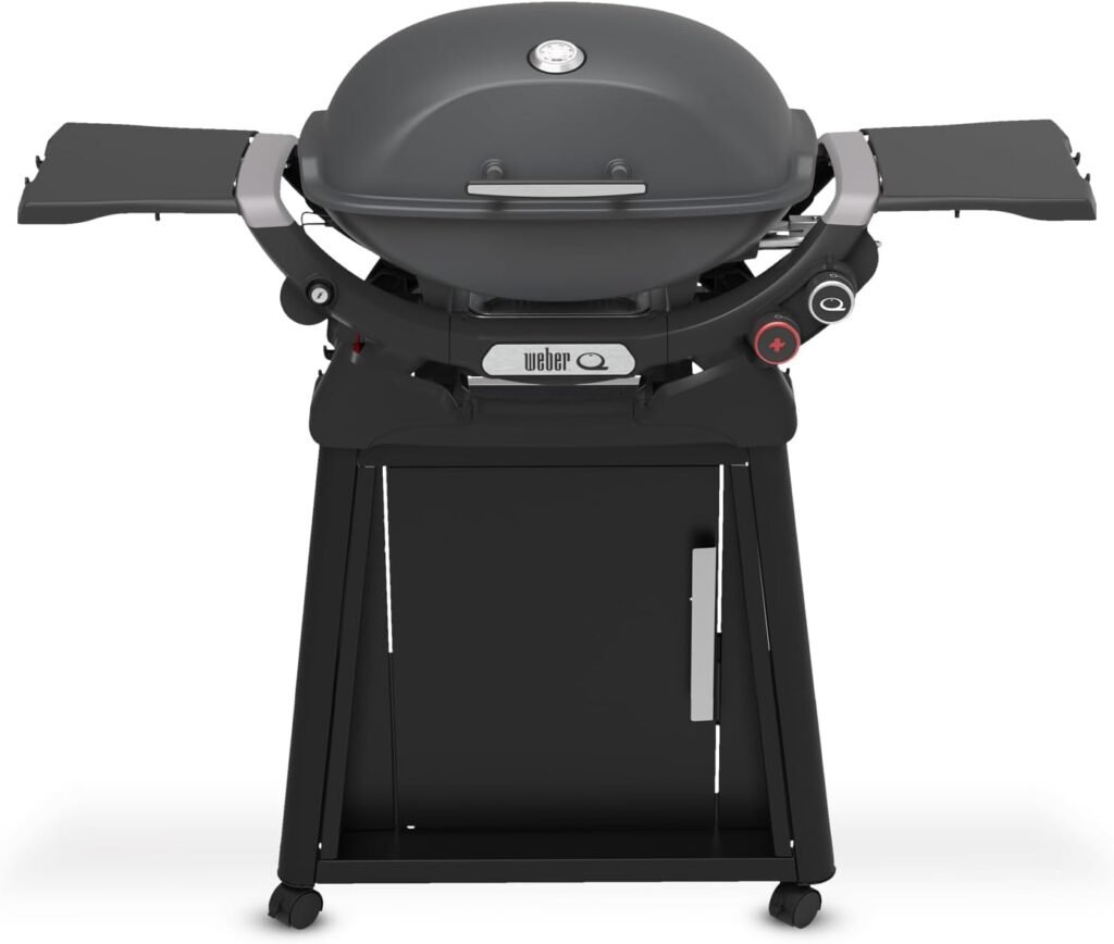 Weber Q 2800N+ Liquid Propane Grill with Stand, Midnight Black