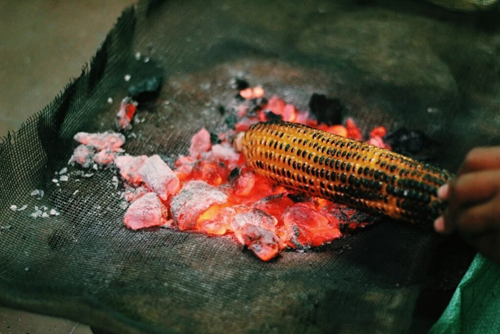 Photo Grilled corn