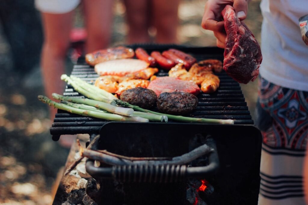 Photo Grilled asparagus