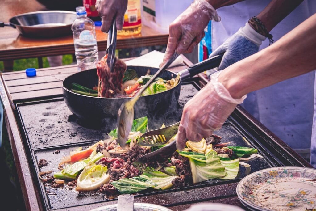 Photo Outdoor cooking