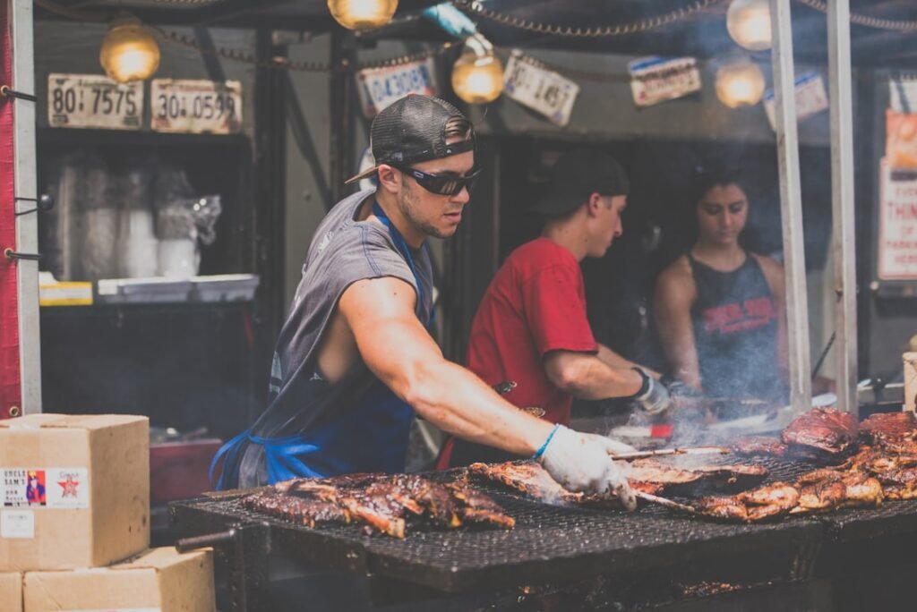 Photo Grilled ribs