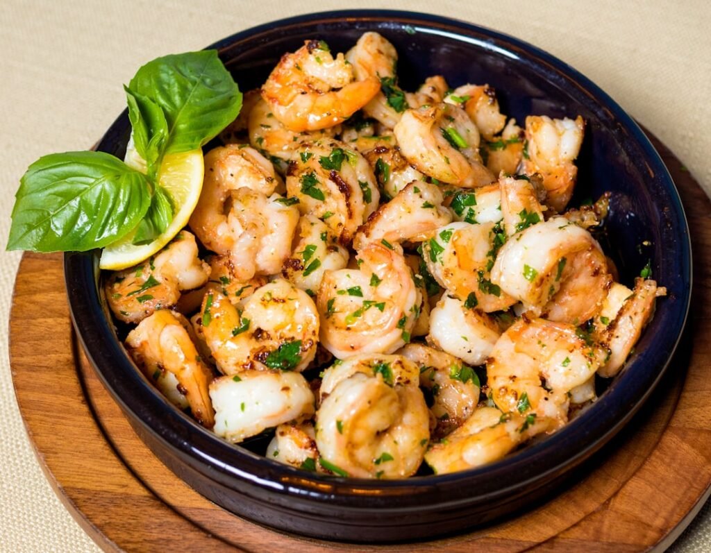 Photo Grilled shrimp