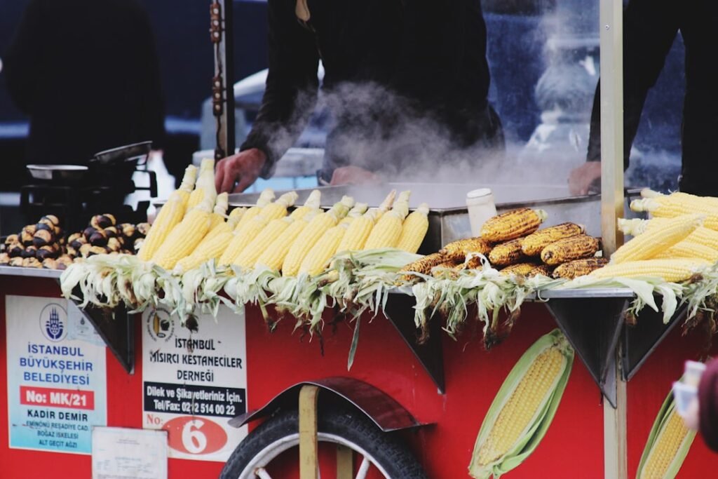 Photo Grilled corn