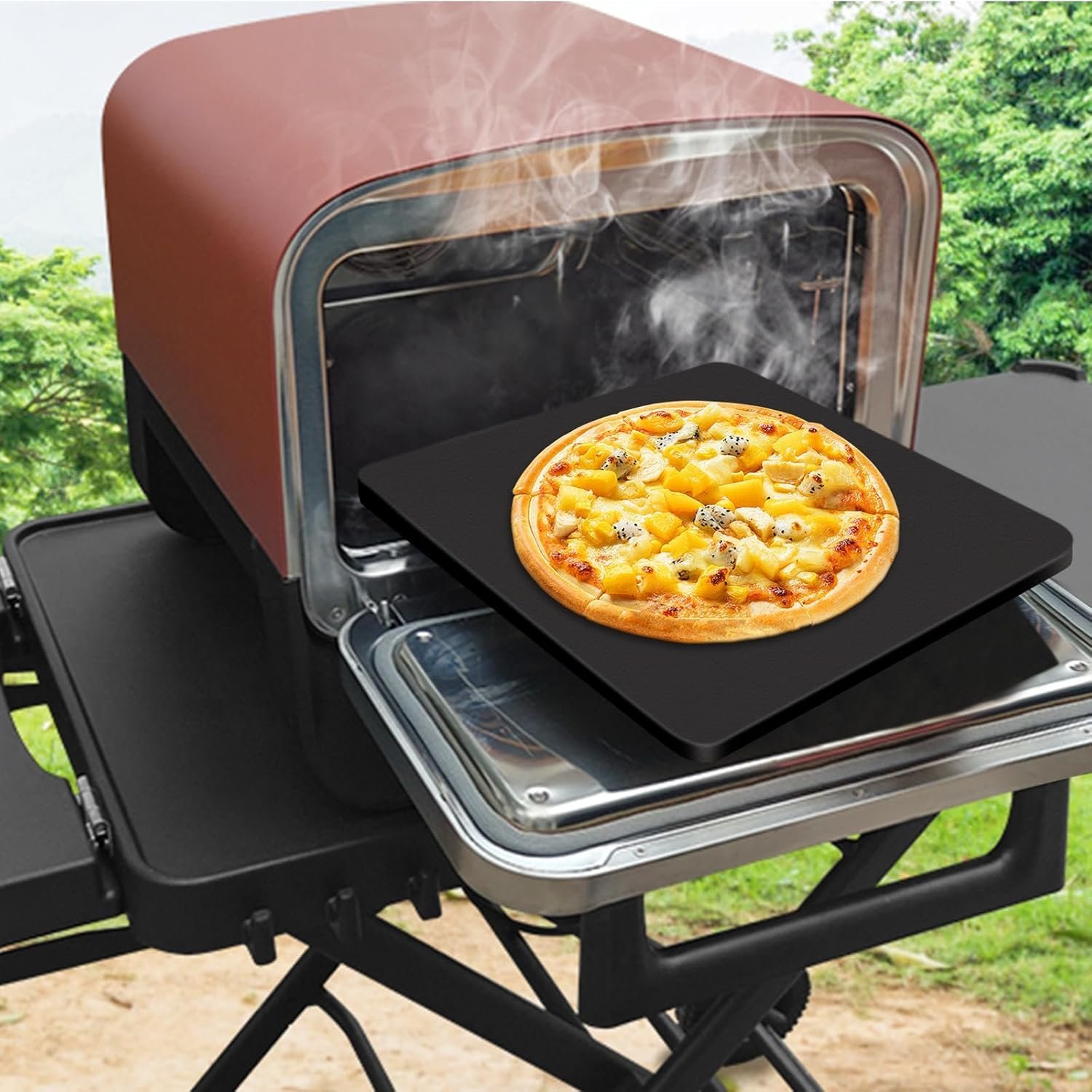 Upgraded Pizza Oven Cart Table Review