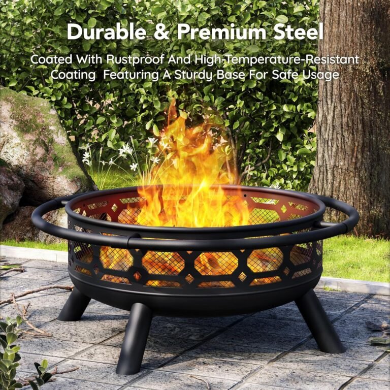 36 Inch Fire Pit Outdoor Wood Burning Firepit Review