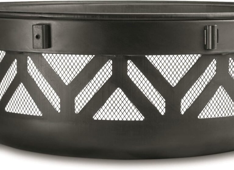 CASTLECREEK 47″ Fire Pit BBQ Grill Outdoor Wood Burning Steel Log Firepit Review