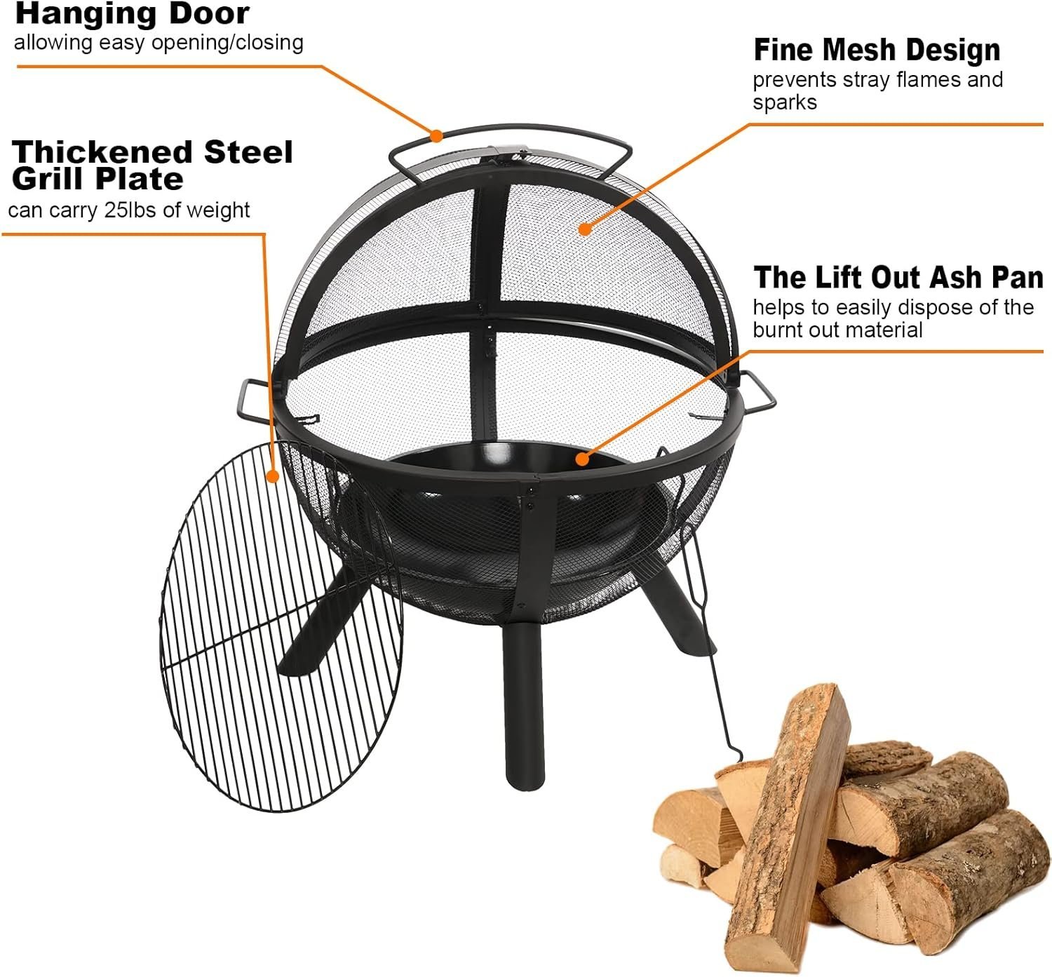 Ikuby Fire Pit 35″ Review