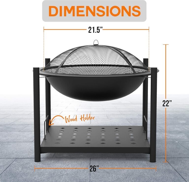 SereneLife Portable Outdoor Wood Fire Pit Review