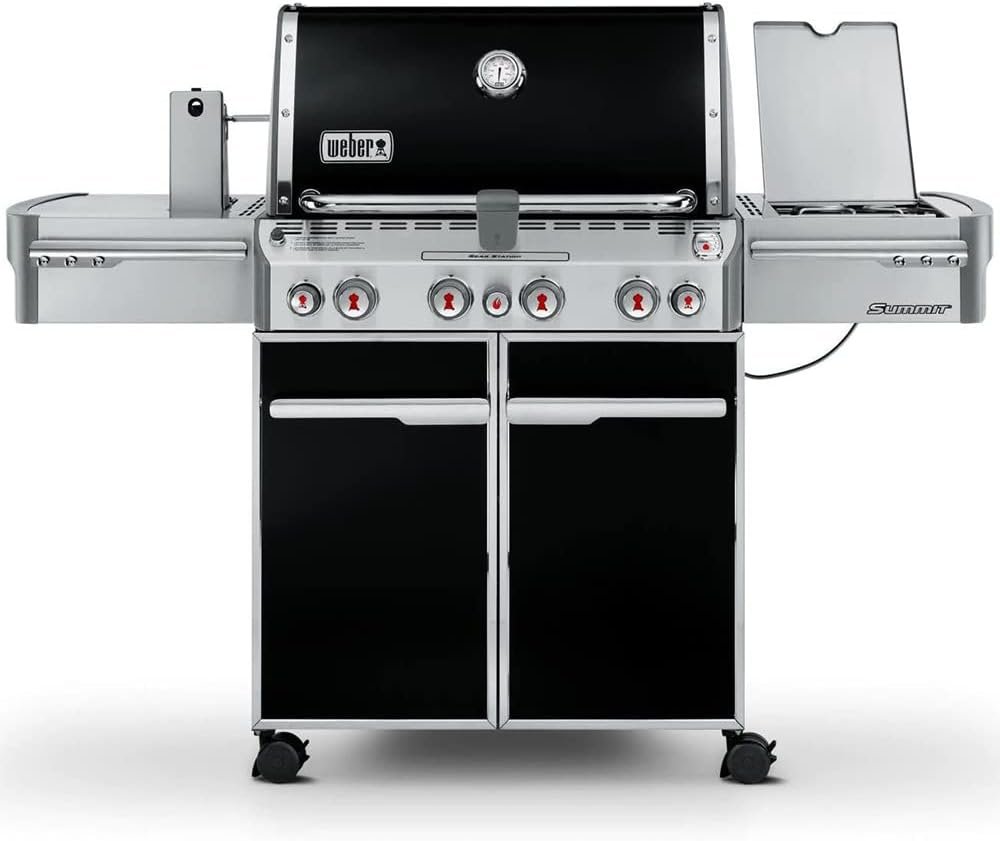 Weber Summit E470 Liquid Propane Gas Grill, Black