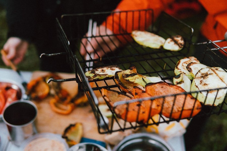 Photo camping bbq grill